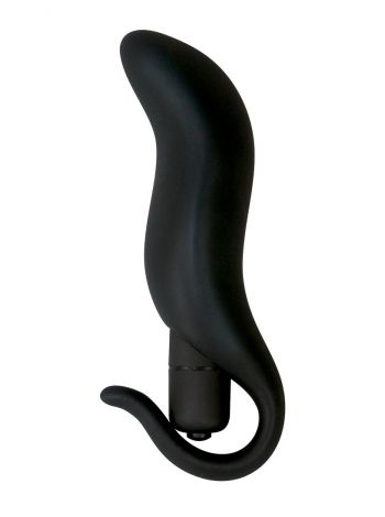 Plug anal cu vibratie, Black Velvet, 13 cm