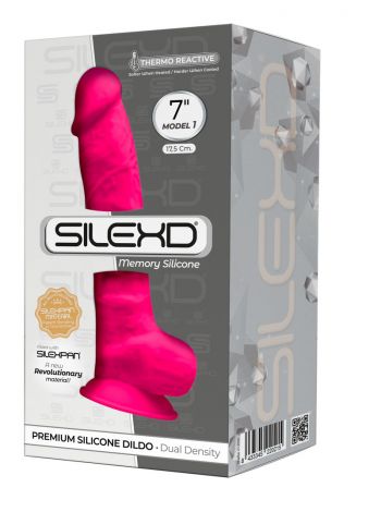 Dildo Premium Silexd Pink, 17,5cm