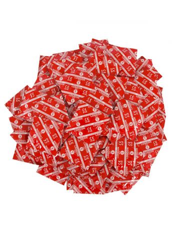 Prezervative London Red, cu aroma de capsune, 100 buc