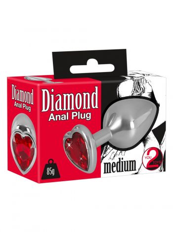Dop Anal Aluminium Butt Plug, Medium
