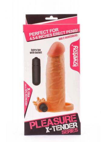 Prelungitor Penis Pleasure X-Tender Vibrating Penis Sleeve #1